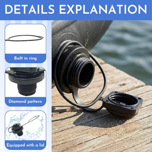 4-Pack Black 24mm Air Valve Caps for Leak-Proof Sealing
