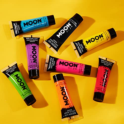 Moon Glow Neon Face and Body Paint 0.42oz Black UV Reactive
