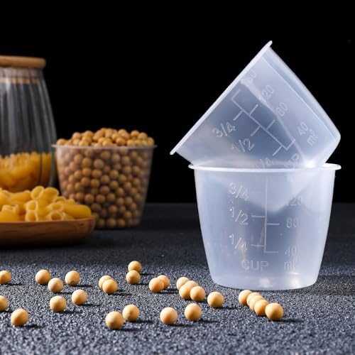 2 Pack 160ml Plastic Rice Measuring Cups for Rice Cooker & Kitchen