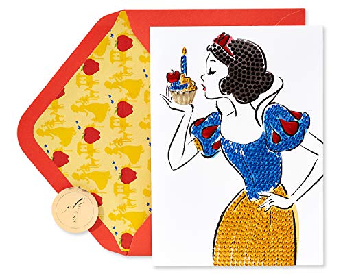 Papyrus Snow White Birthday Card - One-of-a-Kind Cupcake Design