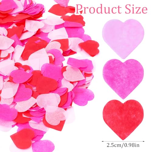 Heart Confetti Paper Decorations for Wedding & Engagement Parties