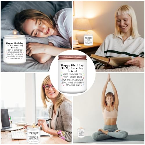 Amazing Friend Birthday Scented Candle - Best Gift for Women & Men