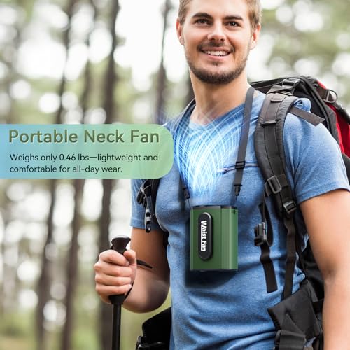Guffawz 5000mAh Portable Waist Fan, High-Speed Rechargeable Body Cooling Fan