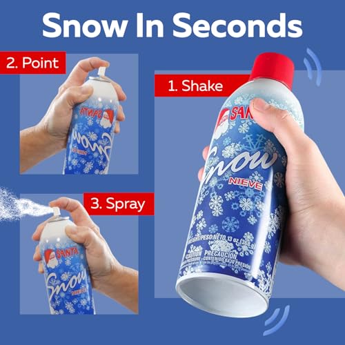 Santa Snow Spray 13oz Artificial Christmas Tree Flocking - 1 Pack