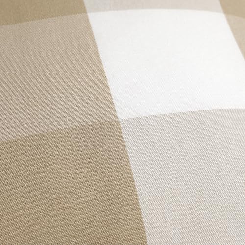 Buffalo Check Lumbar Pillow Cover 12x20 Inch Coffee Farmhouse Cushion Case