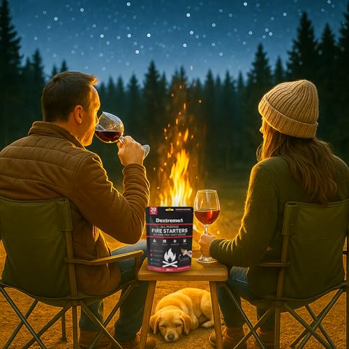 Dextreme Quick Instant Fire Starter - Waterproof Firestarter (20 Pcs Bag)