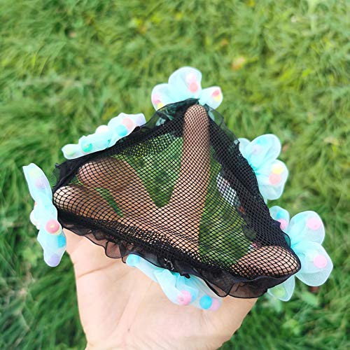 GSHLLO 3 PCS Girls Ballet Bun Covers Dance Hair Nets Snoods