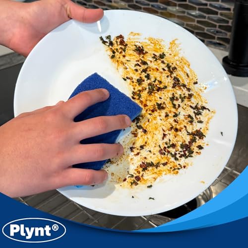 Plynt Non-Scratch Scrub Sponges for Dishes & Kitchen - 12 Pack