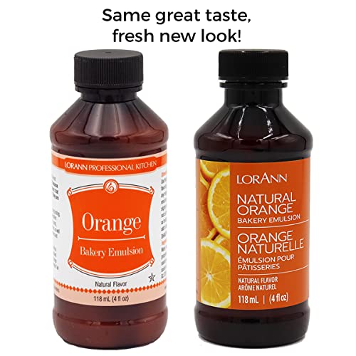 LorAnn Oils Orange Emulsion Flavoring - 4 Fl Oz (Pack of 4)