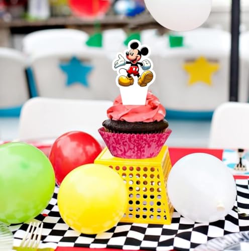 25pc Mickey Mouse Cake Decoration Set - Birthday Cake & Cupcake Toppers