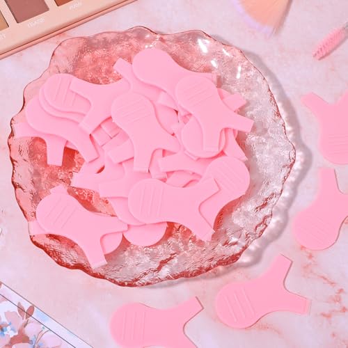 Bewudy 30 Pcs Y Lash Lift Tool, Silicone Eyelash Perming Brushes, Pink