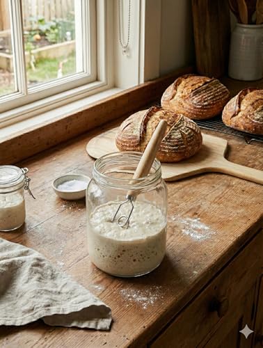 Sourdough Starter Stirring Hook | Stainless Steel Dough Whisk