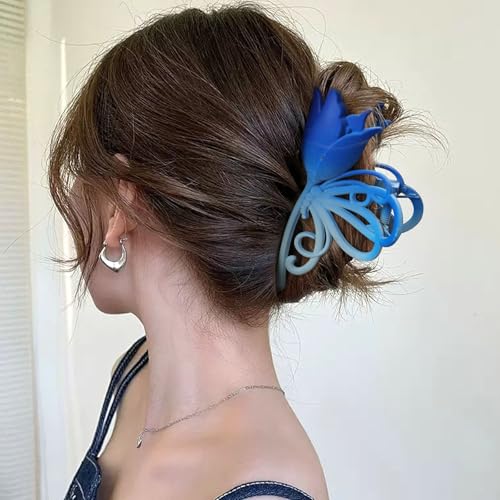 3PCS Large Flower Hair Claw Clips Non-Slip Grip for Thick and Thin Hair
