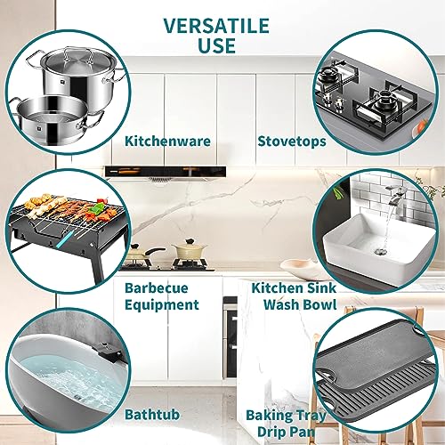 Carrie Joe 6-Pack Heavy Duty Stainless Steel Scrubber Pads 40g Each Kitchen Cleaning