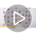 Cherry and Bow Hanging Banner - 8PCS Party Decorations for Baby Shower