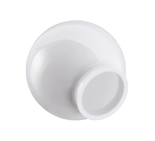 Aspen Creative 28001-41, 6" White Acrylic Replacement Lamp Post Globe with 3-1/8" Neck