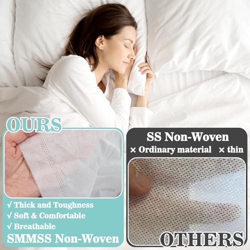 Disposable Queen Size Travel Bed Sheets Set - Breathable & Convenient