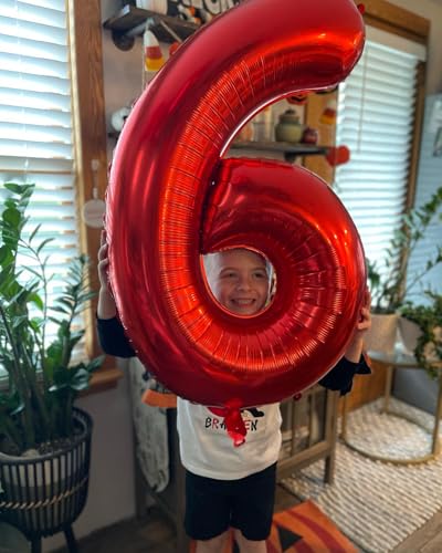 Red Number 7 Balloon 40 Inch Birthday Party Decoration