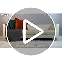 Burnt Orange Velvet Throw Pillow Covers - Set of 2, 18x18