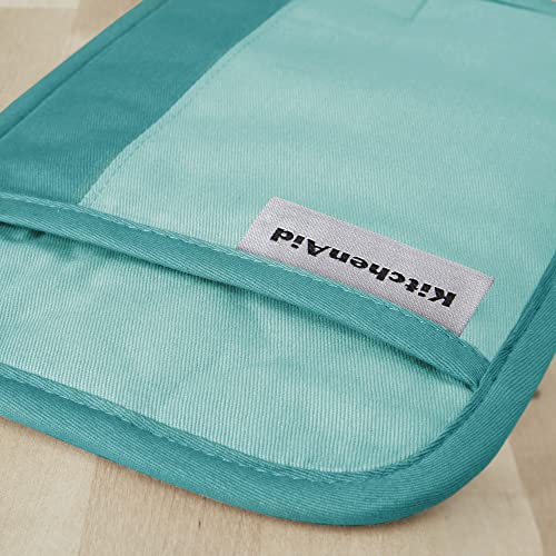 KitchenAid Beacon Aqua Sky Non-Slip Pot Holder Set, 7"x10", 2 Pieces
