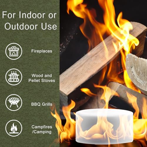 LANXUANR Solid Fuel Tablets, 20-Pack (15g) - Smokeless Fire Starter