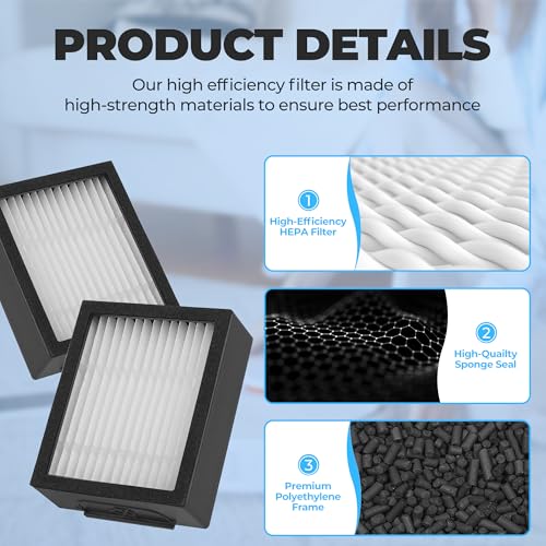 Funmit Replacement Filters for Roomba i & e Series - 6 Pack with Brush