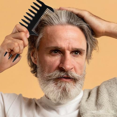 Bruislard 3-in-1 Styling Comb, Slicked-Back Hair & Texture Comb