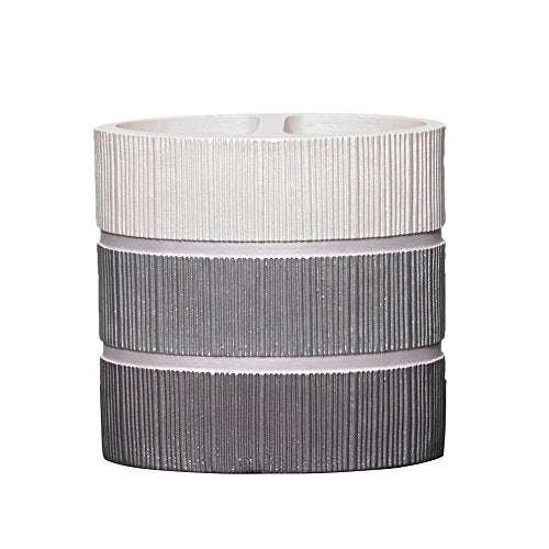 Popular Bath Madern Collection Resin Toothbrush Holder, Grey Stone Look