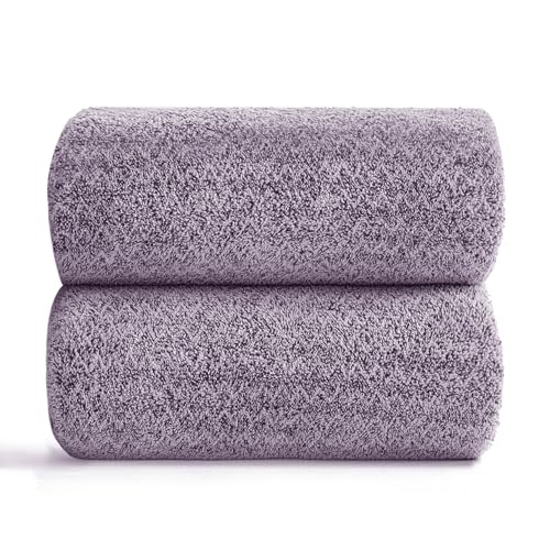Ycosy Microfiber Hand Towel Set 16x31 Inches - 2-Piece, Dark Purple