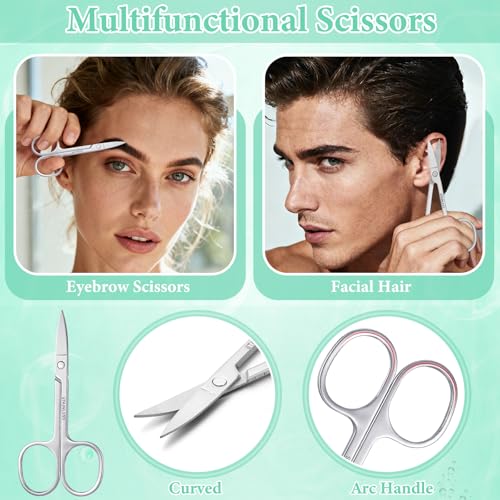 HairChrysm 6-in-1 Eyebrow Trimmer Kit with Face Razors and Scissors