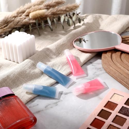 10-Pack Clear Refillable Lip Gloss Tubes & Travel Containers