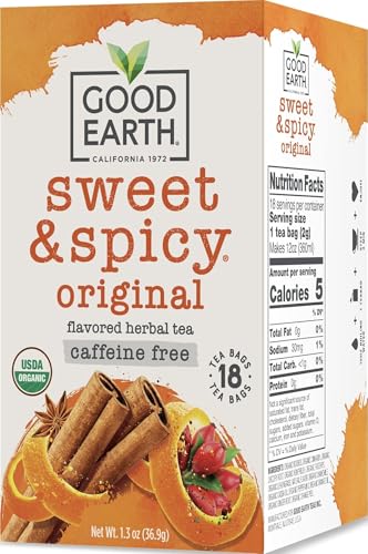Good Earth Organic Sweet & Spicy Herbal Tea - 18 Bags