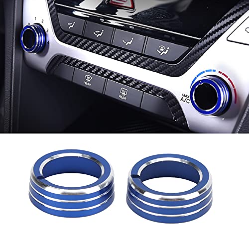 Akozon A/C Switch Knob Cover for Elantra 2015-2020 - 2pcs Trim