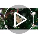 D4DREAM Blue Metal Guitar Christmas Tree Ornament with Crystals