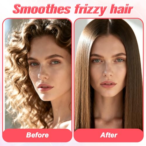 3 Row Styling Comb with Rat Tail - 2 Pack Black Hair Brushes