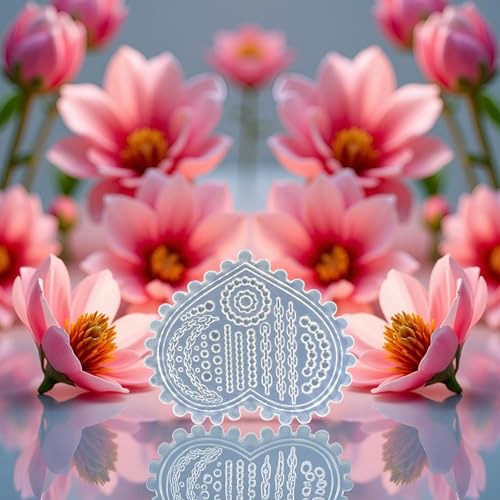 3D Silicone Nail Art Mold Pearl Flower Chain Carving Mould