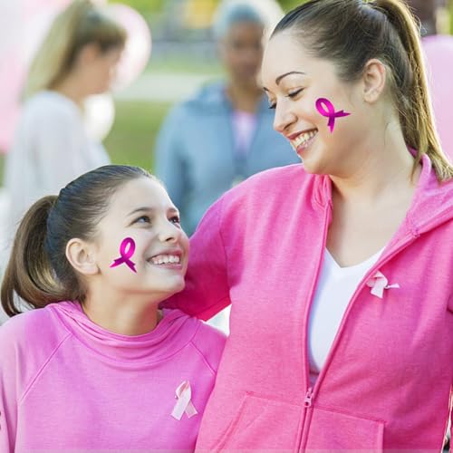 Pink Ribbon Temporary Tattoos Breast Cancer Awareness 96 Pcs