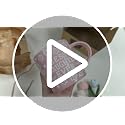 Best Daughter Embossed Ceramic Mug with Handmade Crochet Tulip Gift Set