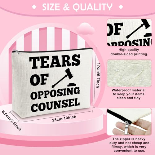Mikela Lawyer Makeup Bag - Funny Law School Graduation & Bar Exam Gift