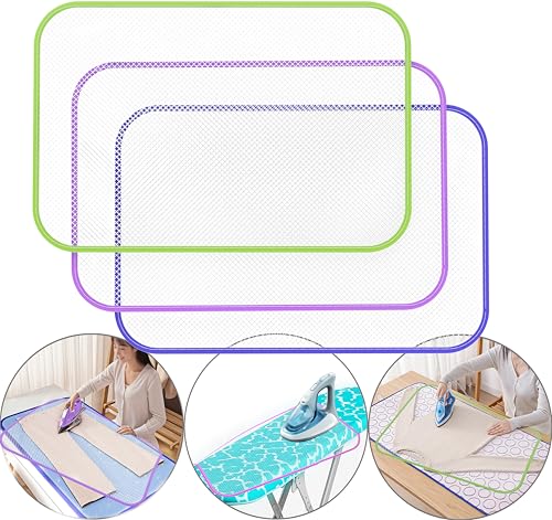 Premium Heat Resistant Pressing Cloth for Ironing - 3 Pack