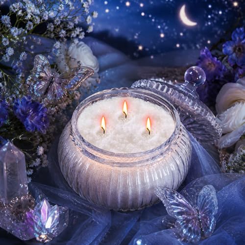 Pearled Scented Candle Kit with Wicks & Wooden Spoon - Summer Night Variation