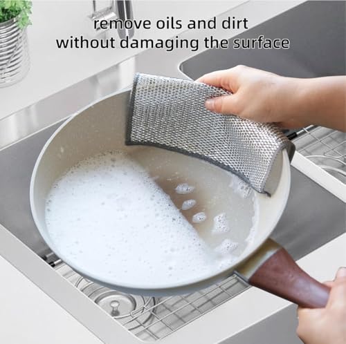 ZYLRO Mesh Microfiber Cleaning Cloths - Non-Scratch Dish Scrubbers