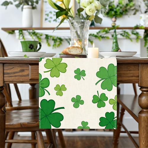 St. Patrick's Day Table Runner - 13x72 Inch Holiday Decor