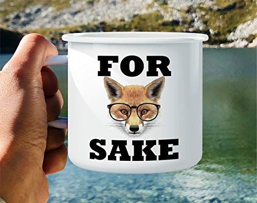 16 Oz Enamel Stainless Steel Camping Coffee Mug - Funny Sarcastic Gift