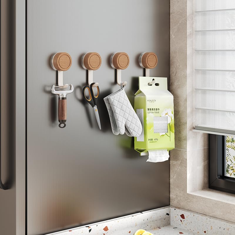 Wall-Mounted Soap Dish - Walnut & Stainless Steel Holder with Suction Cup