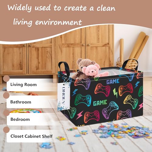 ONOEV Rectangular Game Controller Storage Bin - Collapsible Organizer
