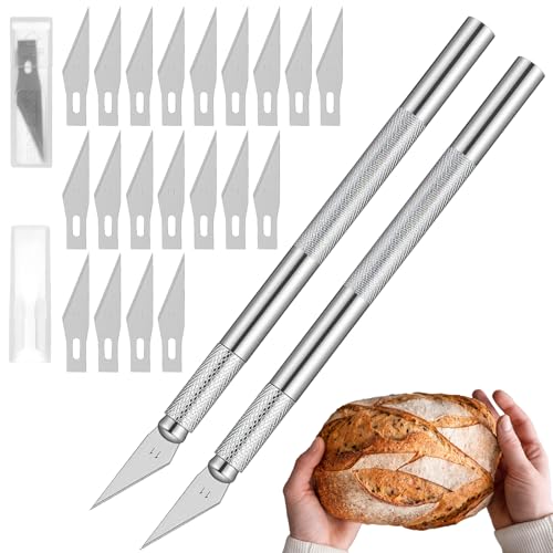 Professional Sourdough Scoring Tool Set - 2PCS with 20 Blades