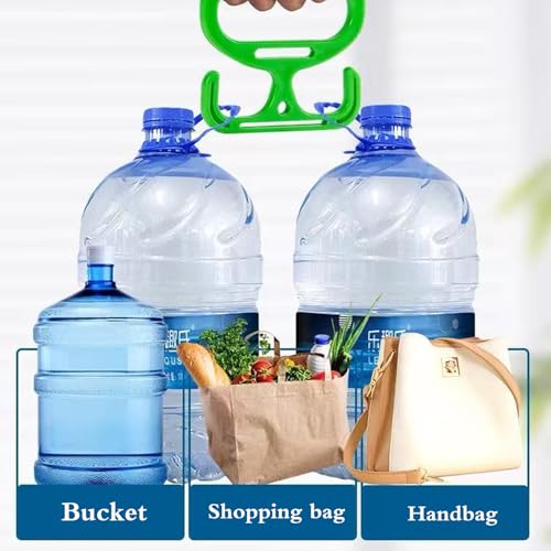 Heavy Duty Grocery Bag Carrier Handle 2 Pack, Supports 100lbs, Ergonomic Grip for Shopping & Buckets