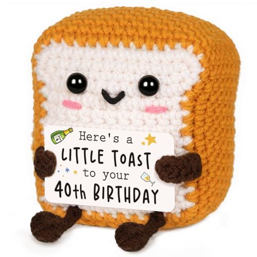 Handmade Crochet Toast - Heartwarming 40th Birthday Gift