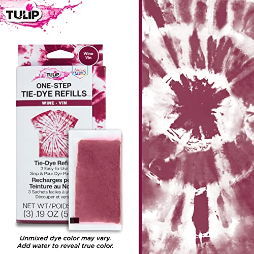 Tulip One-Step Tie-Dye Kit with 3 Refill Packs - Wine Color